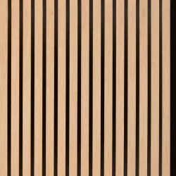 Panneau mural acoustique bois Tocca Legno Regular Naturel 21 mm