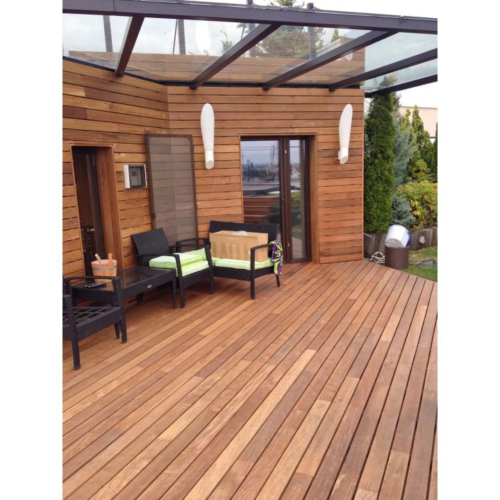 Padouk lames de terrasse Vetedy Softline - Fixations invisibles