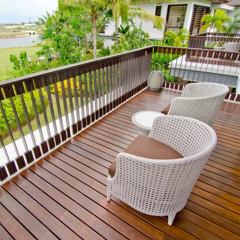 Merbau lames de terrasse Vetedy Softline - Fixations invisibles