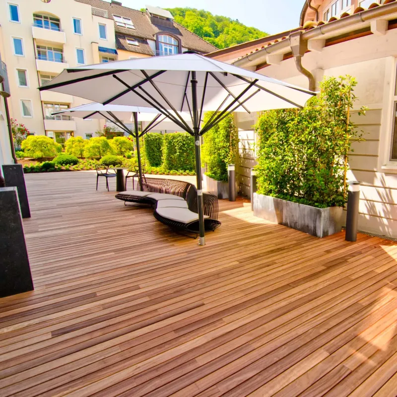 Padouk lames de terrasse Vetedy Softline - Fixations invisibles Padouk lames de terrasse Vetedy Softline - Fixations invisibles