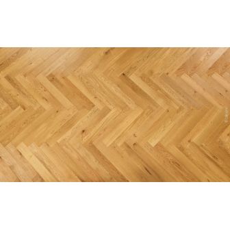 Parquet bâton rompu chêne Classic A marron fumé Lalegno V16495