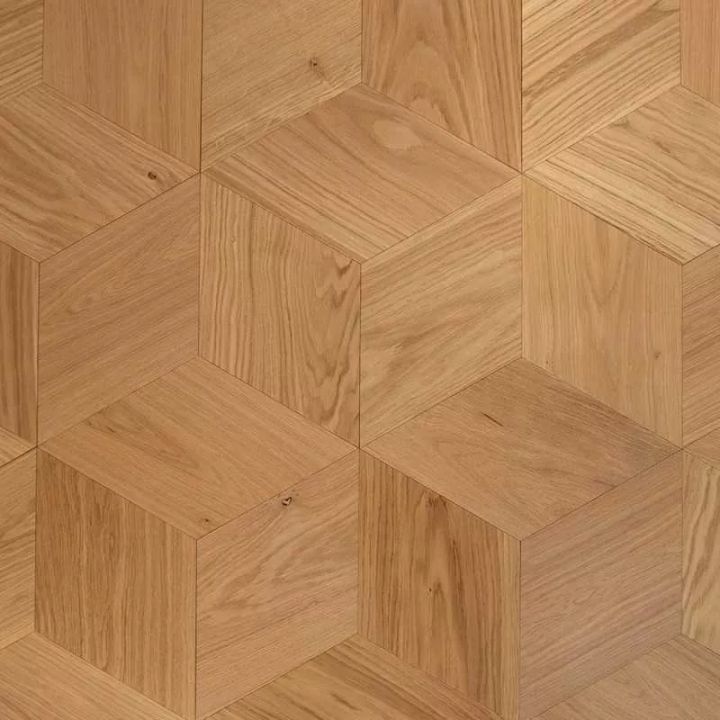 Parquet contrecollé chêne Losange 3D verni | Sol premium