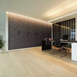 Panneau acoustique UNI PET 12 mm gris foncé Tocca Legno