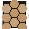 Panneau mural acoustique hexagonal bois Tocca Legno Hexa Natural