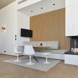 Panneau mural acoustique bois Tocca Legno Regular Naturel 21 mm