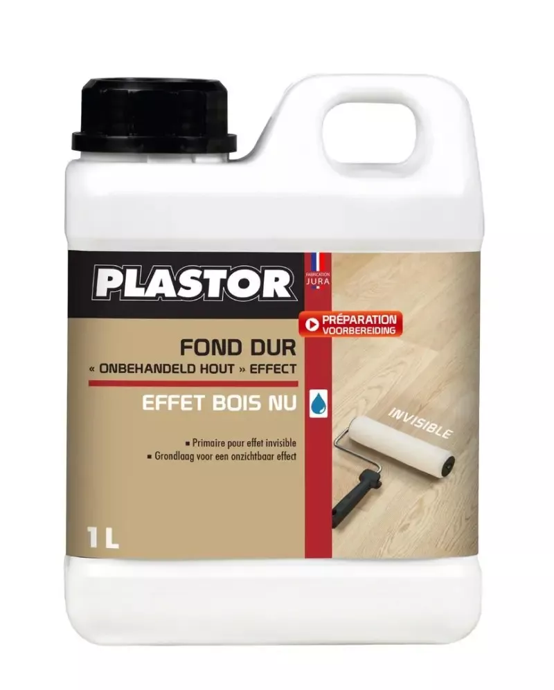 Plastor Effet Bois Nu Fond Dur | Sous-couche mate