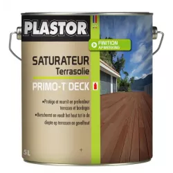 Plastor PRIMO-T Deck Incolore 5 L | Saturateur terrasse