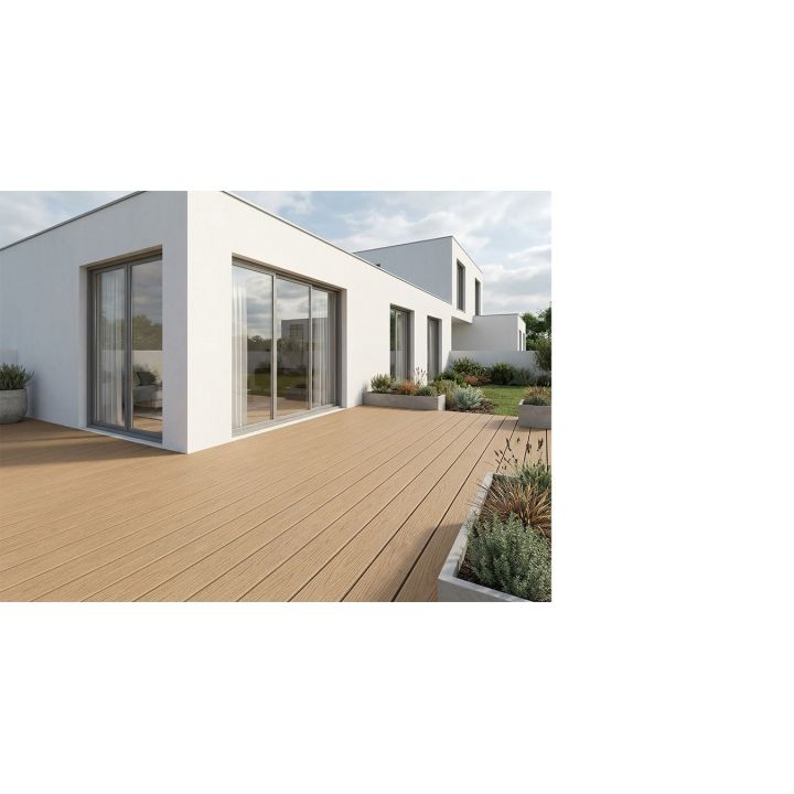 Inspiration de terrasse Fiberdeck Harmony en situation — visuel de la gamme, coloris illustratif