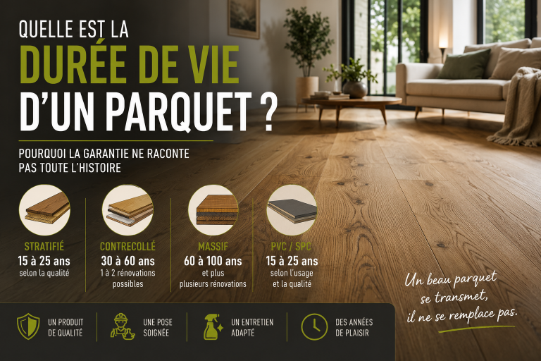 Quelle est la durée de vie d’un parquet ? Pourquoi la garantie ne raconte pas toute l’histoire